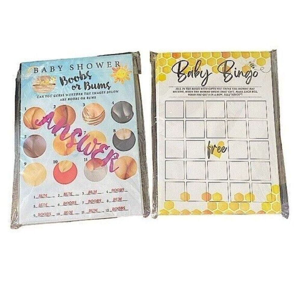 Baby Shower Games With Answer Keys New 2 Sets Of 30